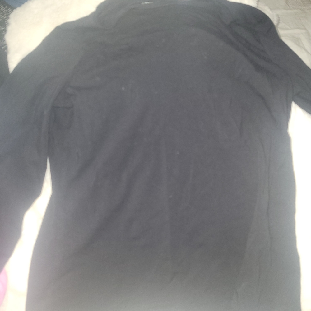 Chico's Women's Long Sleeve Black Tee